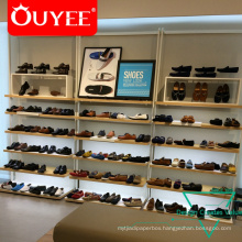 Wooden Showroom Retail Store Furniture Names Footwear Shops Shoe Rack Display